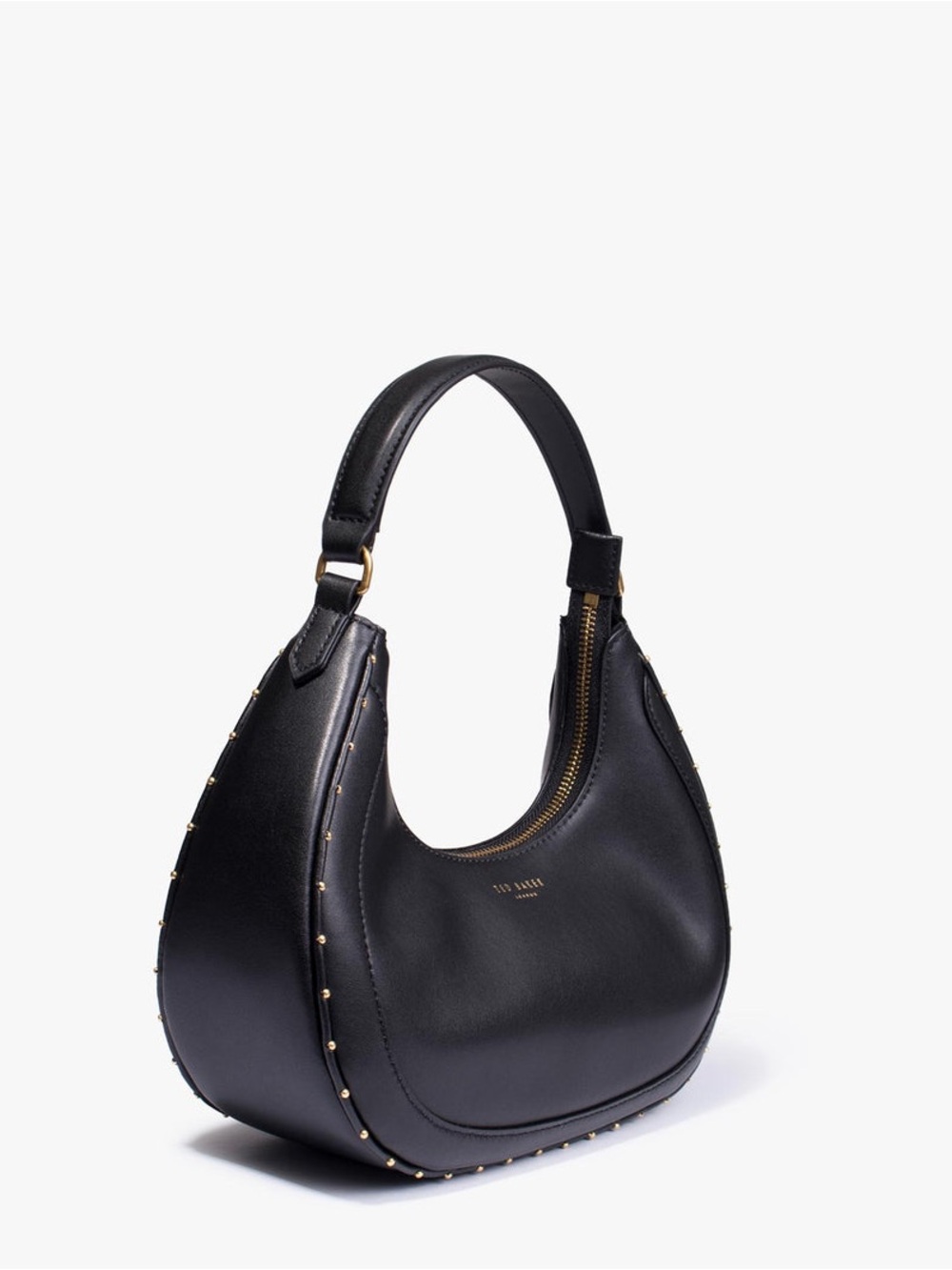 Ted Baker Kaelyin Mini Studded Baguette Bag in black, - Picture 2 of 6